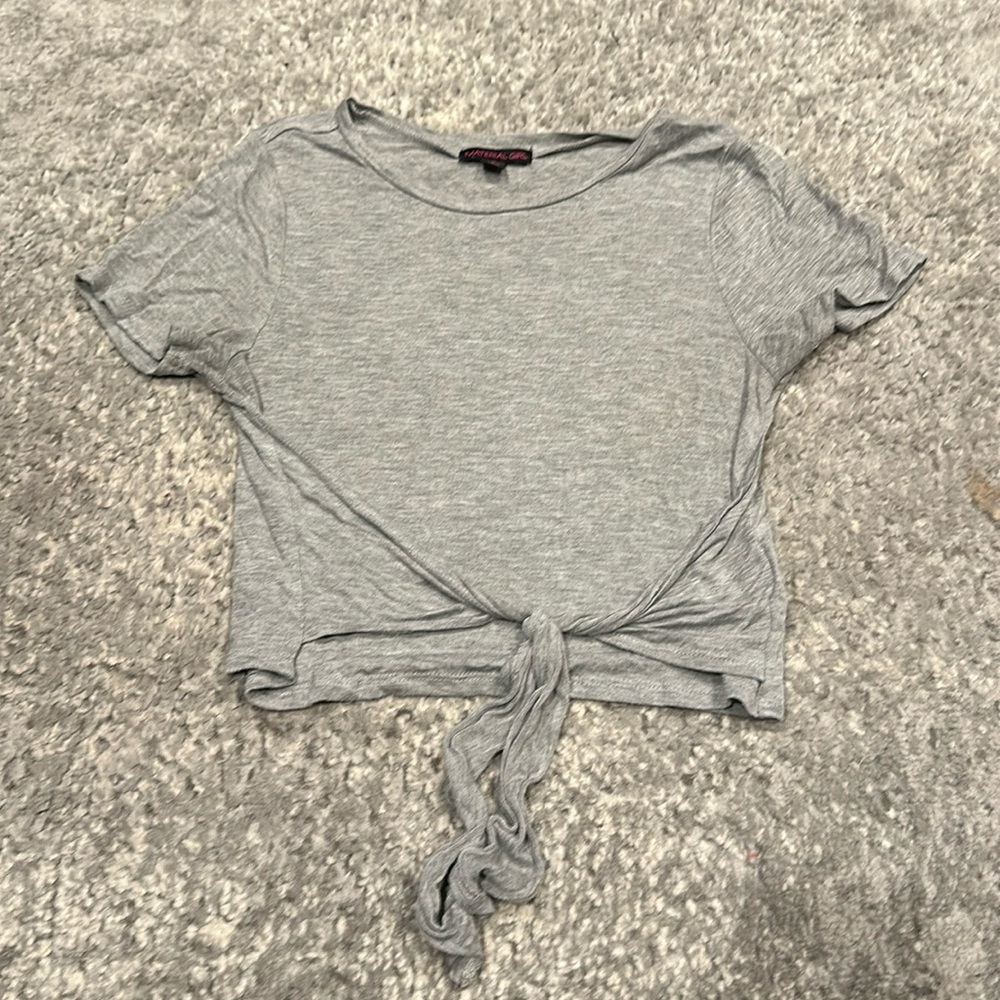 Grey Crop Top